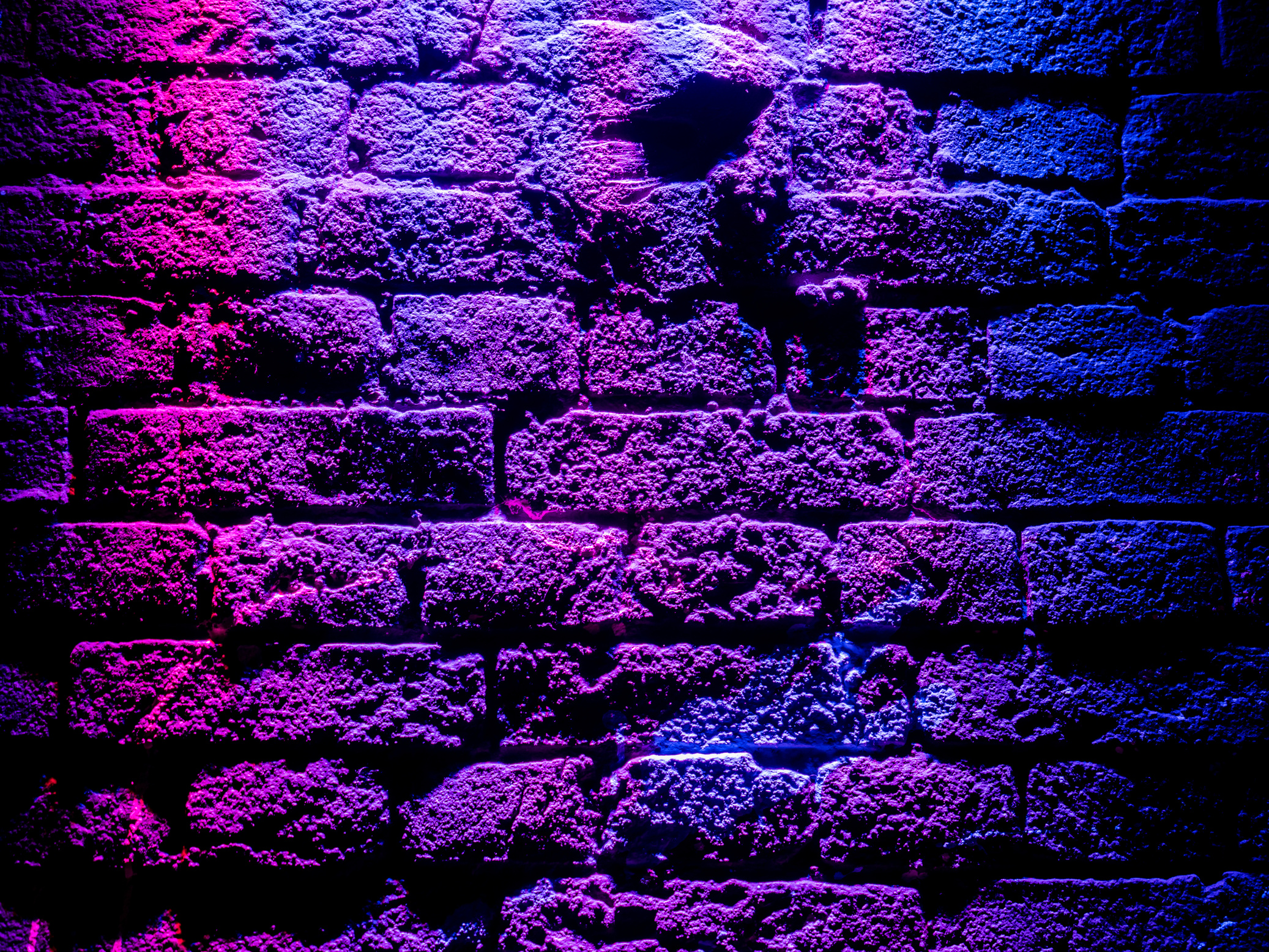 Pattern of Deep purple brick wall